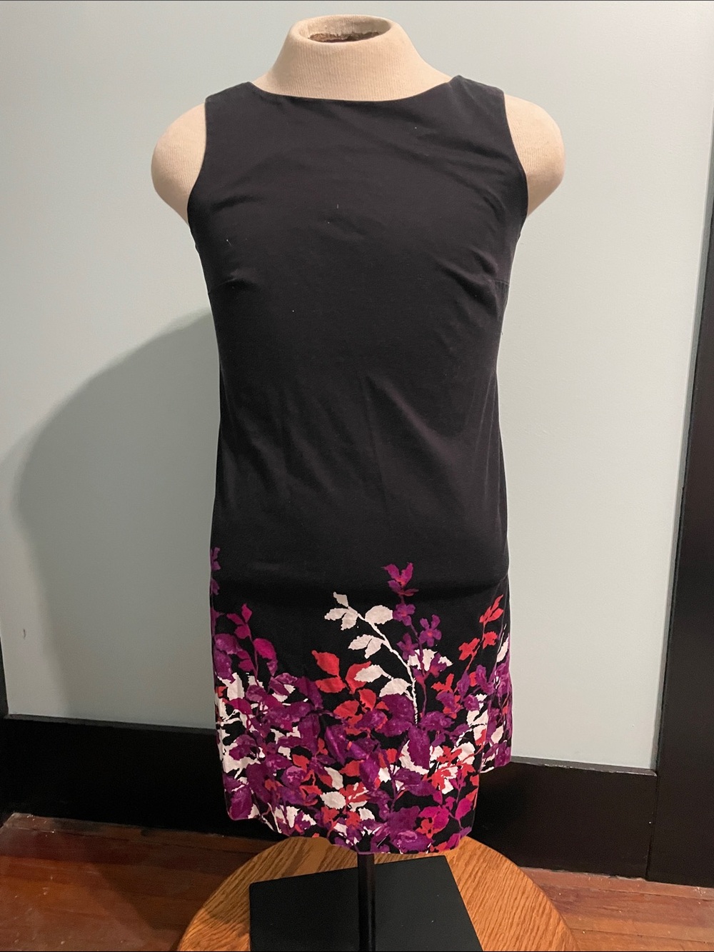 Apt 9 Size 12 Dress Black and Pink Floral